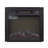 18" Electric Fireplace Insert – 1400w (4777btu) 120v Ultra-thin Heater With Realistic Flame/log Set, Remote Control, Led Screen, Overheating Protection, 30min-6h Timer (black) For Living Room/bedroom