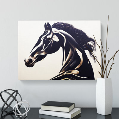 Striking Horse - Wrapped Canvas