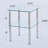 2-Piece Clear Side Table