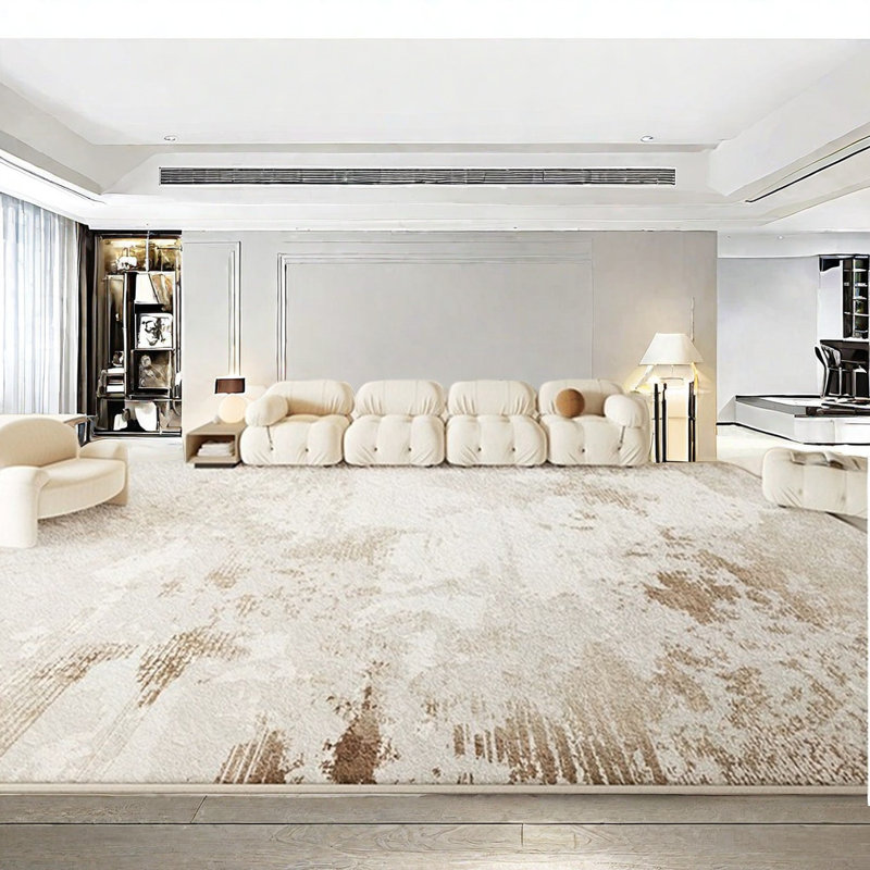 Abreha Area Rug with Non-Slip Backing, Rectangle 7'10" x 11'2"