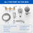 3 Handle Shower Faucet Set With Tub Spout Bathtub Shower Faucet Combo Set Shower System Complete Tub And Shower Trim Kit Wall Mounted Shower Fixtures-102401906