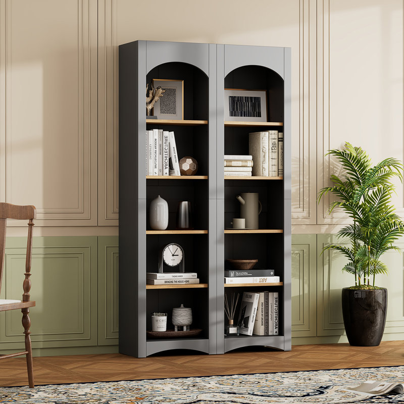 Bibliothèque sur pied à 5 niveaux ON-TREND, Gris