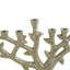 Tree Trunk-Shaped Tabletop Brass Hanukkah Menorah - 11.5" - Gold