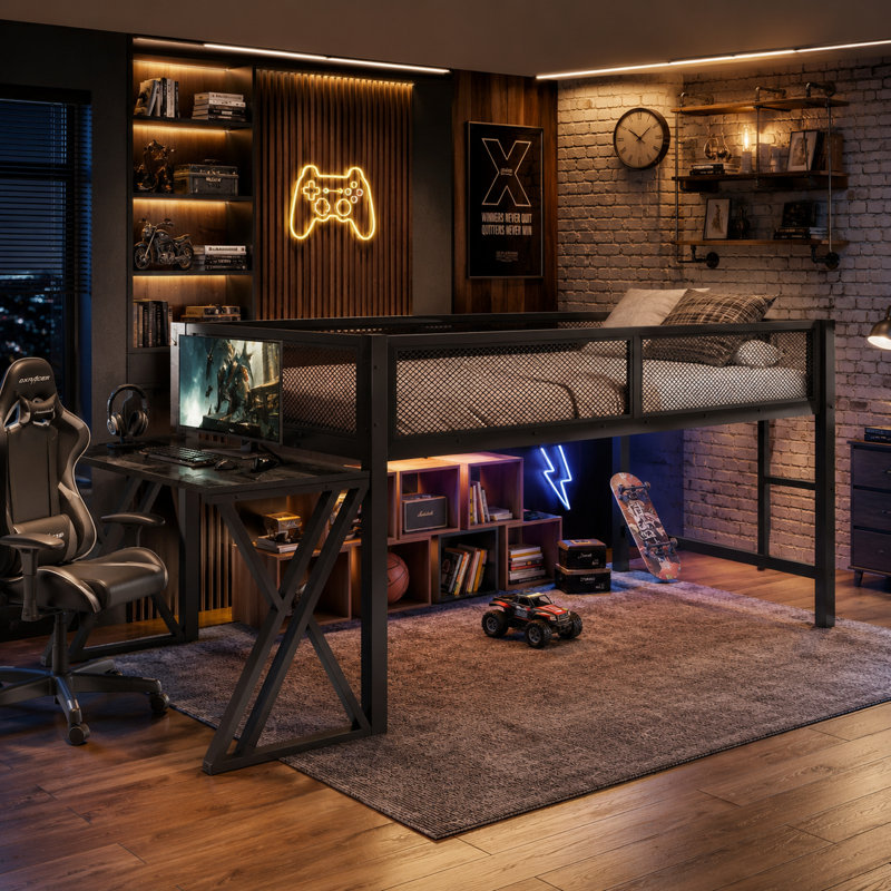 Lit mezzanine simple Black Gaming