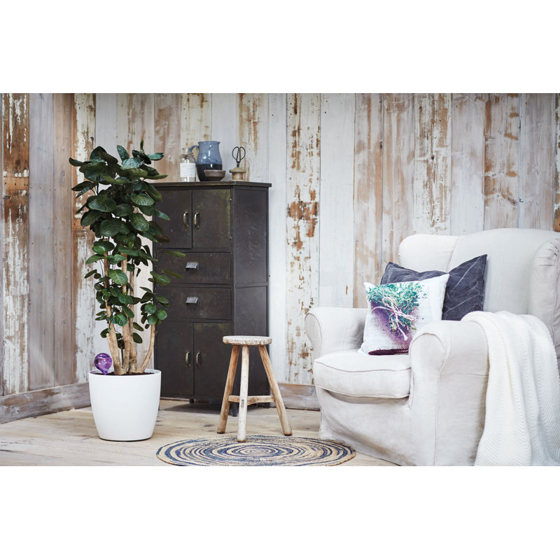 Pot Planter, White, 43.5cm H x 46.5cm W x 46.5cm D
