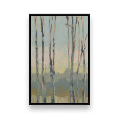 Gentle Light Between Trees II Canvas Print in a Frame