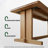 Burlywood Rectangular Solid Wood-1900456591