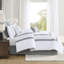 Édredon 8 pièces pour très grand lit - Style élégant, rembourrage de style transitionnel brodé,-118754012-118754014
