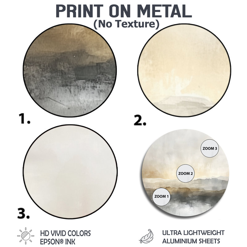 Décoration murale en métal Jaemon - Coastal Minimalisme, L 29 po x H 29 po