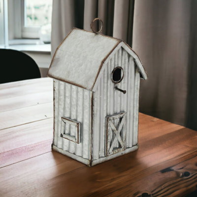 Parsegh 11.5 in. H x 7 in. W x 6.5 in. D Freestanding and Hanging Birdhouse