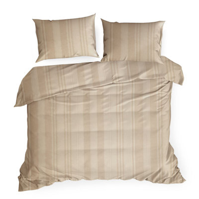 Striped Duvet Cover with Pillowcases