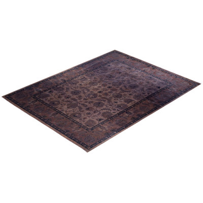 Haydon Hand Knotted Wool Contemporary Brown Area Rug 8' 1"" x 10' 5 -  The Twillery Co.Â®, D8A3559002C34EFD82C3CE6AD0892B36