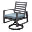 Chaise de patio pivotante avec coussin