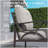 70 Inches All-Weather Metal 3-Seat Patio Sofa-857314388