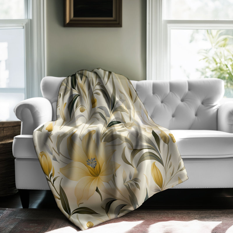Neutral Botanics - Couverture sherpa de qualité supérieure 1 pièce, Lit simple