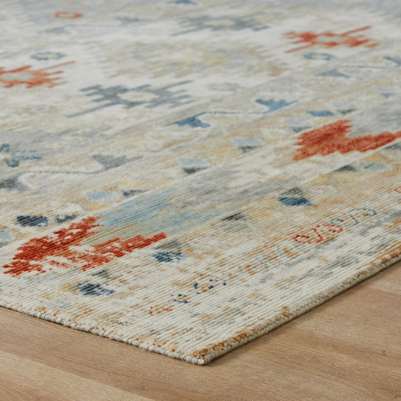 Sundance Mesa Sand Multi Wool Hand Crafted Area Rug, Rectangle 5' x 7'