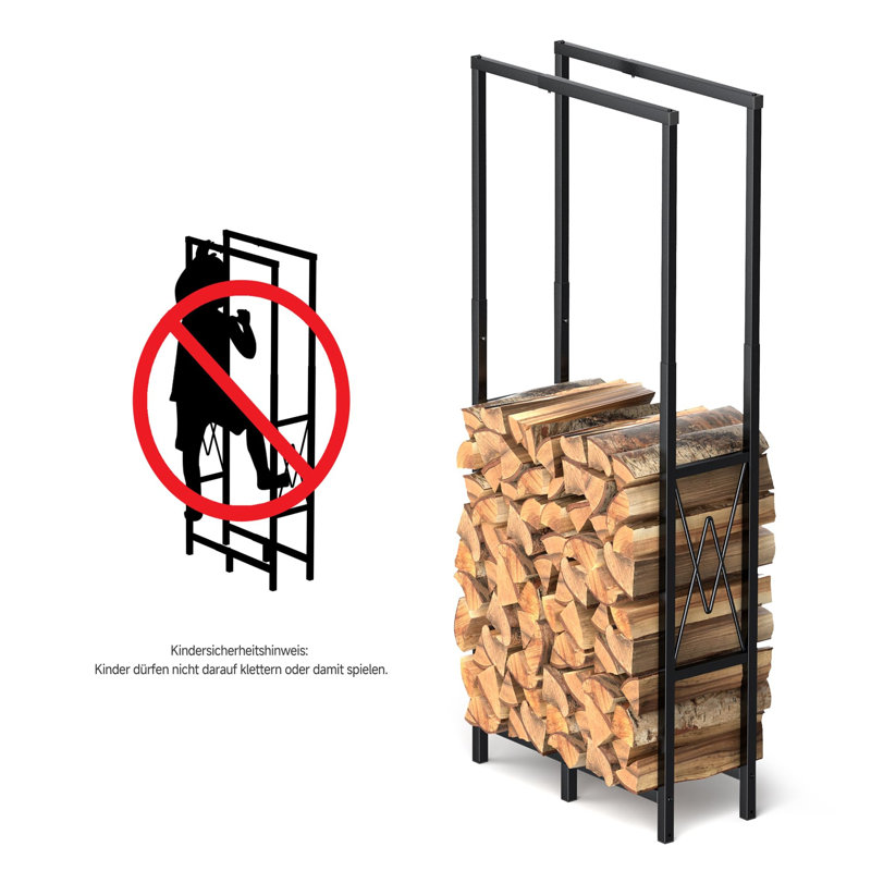 75cm W Metal Log Rack