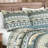Lake Lightweight Printed Pine Tree Fish Deer Lodge Quilt Set-542238494