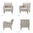 Arching Upholstered Armchair-1625562472