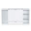 Twin Bed With Bedside Storage And Wardrobe - White, Space Option Shelf Functional Piece