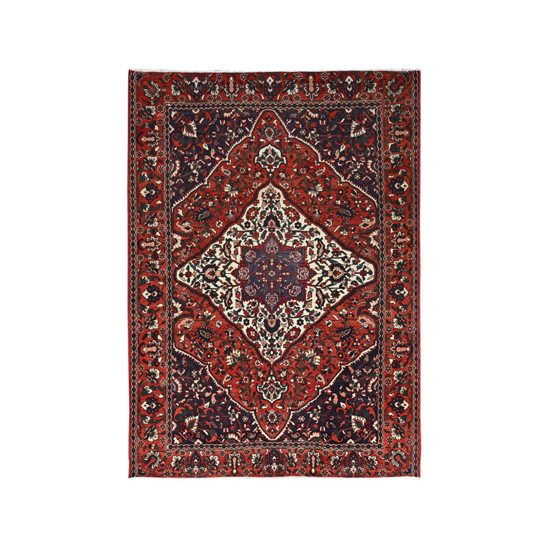 Tapis oriental rétro en laine 8 po 7 po x 11 pi 2 po Baktiarjoon