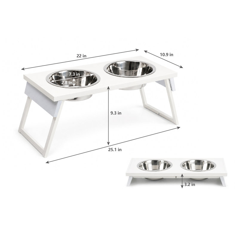 Dr. Pol™ ECOFLEX® Hi-Lo Adjustable Dog Diner