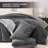 Fluffy Comforter Set 3 Pieces- All Seasons Heavy Faux Fur Comforter With Two Pillowcases-116802365-116802369