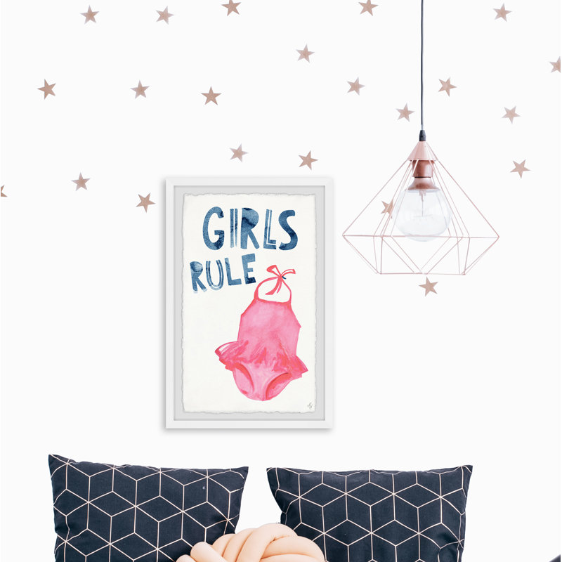 Reproduction encadrée Crisfield «Girls Rule Swimsuit», H 36 po x l 24 po x P 1,5 po