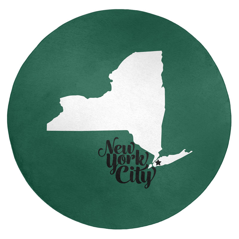Tapis de poly-chenilles de couleur sports new york city