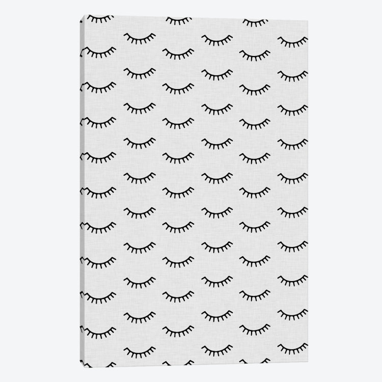 « eyes close », impression sur toile, H 40 po x l 26 po x P 1,5 po