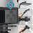 Black Rain Shower System 4 Function Shower Mixer Fixtures Shower Head Combo Kit