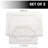 Reversible solid set of 2 white bath mat-854743249