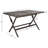 Ched Rectangular Folding Outdoor Dining Table With Umbrella Hole , 55'' in. W 31.25'' in. D-3065488