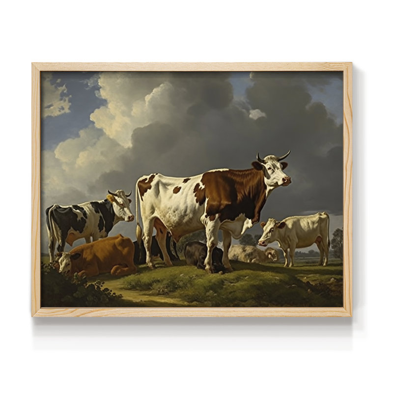 Faune - XXXIV - Reproduction encadrée - Restickable, H 8 po x l 10 po, Naturel