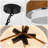 5 - Light Dimmable Drum Chandelier