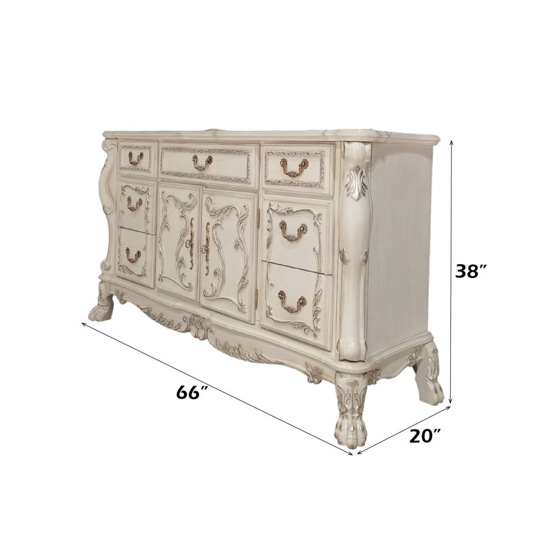 Commode ACME Dresden, finition blanc os