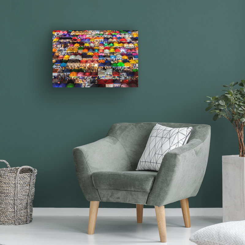 Art sur toile, marché bolognais Prasad Ambati, H 12 po x l 19 po