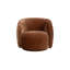 Modern 360-Degree Swivel Accent Chair with Curved Back and Deep Cushioned Seat-1793479897