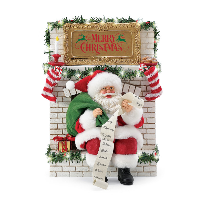 Figurine illuminée de père Noël possible Traditions de Noël possibles 10,75 po