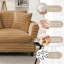 Fauteuil d'appoint surdimensionné à assise profonde avec coussins pour salon (ensemble de 2)-132130914