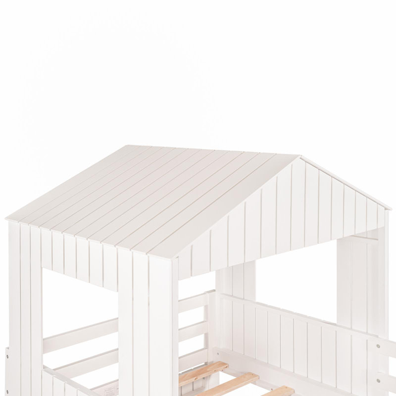 Irwinton Kids Twin Over Full Bunk Bed, White