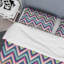 Ensemble de housse de couette multicolore à motif de chevrons modernes-2107655007
