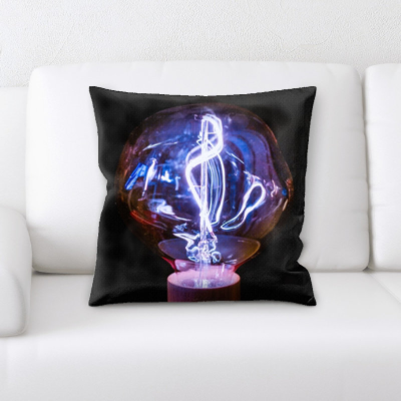 Faux Leather Throw Pillow