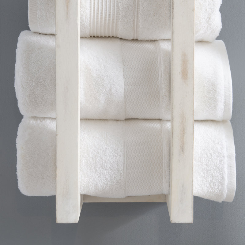 Porte-serviettes Abraya Tesni, Blanc