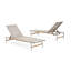 Chaise longue d'extérieur en aluminium Hargrove