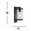Henbury 29cm H Outdoor Armed Sconce