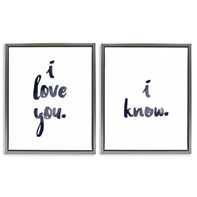 Cadre flottant 2 pièces Glam I Love You par House of Lulu