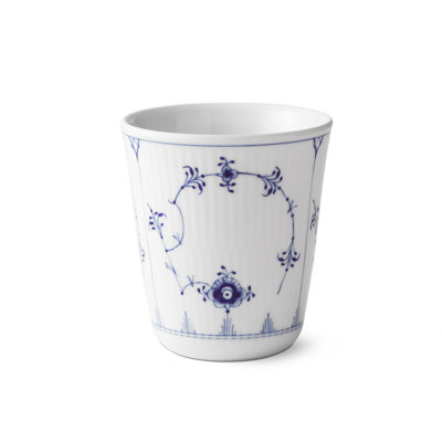 Royal Copenhagen Fluted Blue Plain Thermal Espresso Cup
