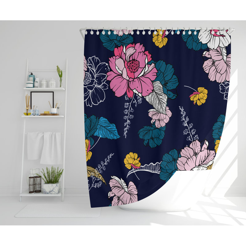 Patnode Polyester Shower Curtain Set, 168cm H x 168cm W