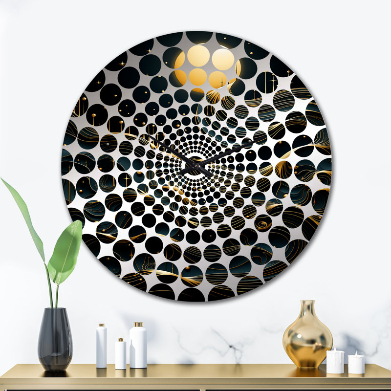 Horloge murale Mauppin - Paysages abstraits, Grand